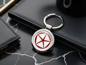 Plymouth Porte-clés Femme Acier Inox Minimaliste
